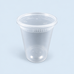 Hộp nhựa tròn 1000ml (thân PP + nắp PP) - nội địa