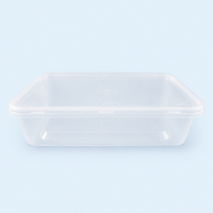 Hộp nhựa vuông 550ml (Bộ) – nội địa