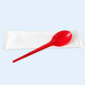 Muỗng dài đỏ giấy (không PE) – Highland