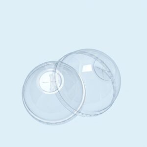 Nắp PET cầu D92 – 0.32 (đục lỗ chéo)