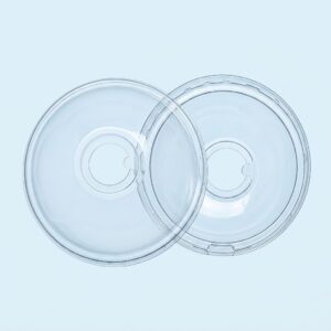 Nắp PET cầu D95 (đục lỗ dính)